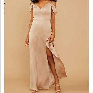 Vowd- Silky Satin Ash Bridesmaid Dress